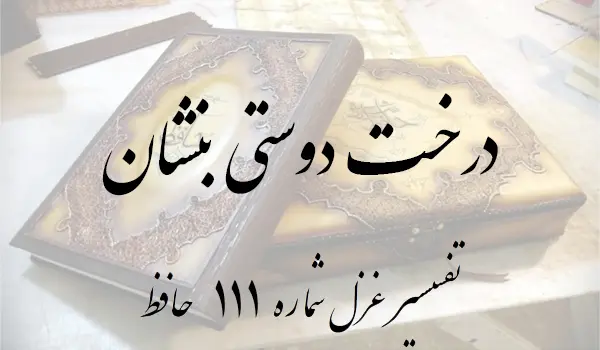 تفسیر غزل شماره 111 حافظ